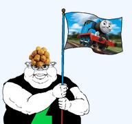 autism deviantart fat flag glasses hair holding_flag locomotive potato steam_engine subvariant:branigger tank_engine template thomas_(thomas_and_friends) thomas_the_tank_engine train two_handed variant:brandon // 1056x992 // 329.6KB