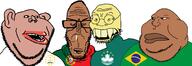 4soyjaks brazil flag macau meta:tagme mutt_quartet portugal rhode_island soyjak subvariant:euromutt subvariant:impish_amerimutt variant:impish_soyak_ears variant:markiplier_soyjak variant:meximutt variant:soykio_kid // 2025x695 // 206.9KB