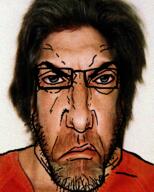 glasses orange_shirt prisoner punisher_face soyjak stubble ted_kaczynski variant:markiplier_soyjak // 600x750 // 823.8KB