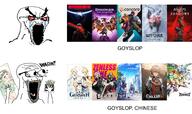 anime assassin's_creed_shadows blue_archive concord crying dragon_age_the_veilguard genshin_impact girls'_frontline_2 glasses goyslop intergalactic_the_heretic_prophet marvel stubble subvariant:waow the_witcher variant:soyak video_game waow zenless_zone_zero // 2033x1204 // 1.2MB