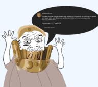 angry arm comment hand hands_up helmet oldfag open_mouth soyjak stubble tarkus2455 text tired variant:feraljak wrinkles youtube youtuber // 886x784 // 260.8KB