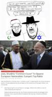 2017 ally april_12 article beard clothes eu europe european european_union friendship glasses hat imam irl_photo islam islamic jewish_star judaism kippah mustach nationalism nationalist news no_more_brother_wars rabbi religious solidarity star star_and_crescent star_of_david stubble template variant:cobson variant:feraljak white_background white_genocide // 414x771 // 405.4KB