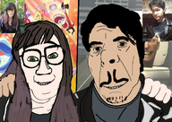 2023 Alexey_Gerasimov amazing_digital_circus animation black_hair brown_eyes brown_skin closed_mouth cooper_smith_goodwin dafuq?!boom! glasses green_eyes irl jacket long_hair meta:tagme mogooseworx moustache open_eyes poster sfm skibidi_toilet small_eyes smile trans ugly variant:cobson variant:feraljak white_skin // 1206x856 // 927.8KB