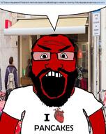 angry arm bavaria beard bicycle chud clothes fume german_text glasses i_love mr_pancake munich open_mouth pancake red science sign soyjak store subvariant:science_lover text tshirt variant:markiplier_soyjak // 1600x2026 // 1.8MB