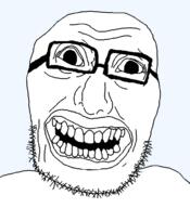 angry beard glasses looking_at_you open_mouth soyjak stubble teeth template transparent_background variant:grrrhjak // 668x734 // 18.3KB