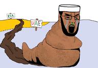 arab beard bloodshot_eyes brown_skin clothes crying glasses hat open_mouth saudi_arabia sign slug united_arab_emirates variant:chudjak // 918x640 // 139.2KB