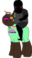 1_year_on_bald_men_with_glasses_website animal_ears badge black_skin blush clothes flag:mexico flag:scat_pride greg_(user) hair horse meta:namefags mustache my_little_pony rainbow_dash rainbow_hair riding subvariant:hunky_twink_sex_machine subvariant:morbidmutt t50_eyes tinted_glasses transparent_background trend:my_little_nametroonies unicorn vantablack_skin // 649x1187 // 148.3KB