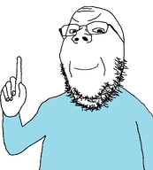beard clothes forehead_lines glasses hand pointing pointing_up smile smug transparent_background variant:gapejak // 1000x1112 // 246.2KB