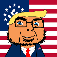 blond donald_trump eyes_blue_like_the_atlantic flag:united_states hair meta:namefags necktie olgol_(user) stubble subvariant:olgolstein swastika trend:aryan variant:cobson // 800x800 // 48.7KB