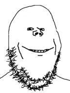 no_eyebrows smile soyjak stubble subvariant:danish_twist variant:gapejak // 480x640 // 18.0KB