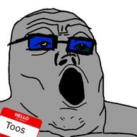 admin_6 demon glasses grey_skin name_tag open_mouth soyjak toos variant:tony_soprano_soyjak // 600x600 // 53.7KB