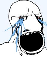 crying distorted glasses open_mouth screaming tear variant:soyak // 680x828 // 117.3KB