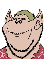 black_sclera bosmer elf elf_ears series:the_elder_scrolls smile spiky_hair stubble the_elder_scrolls variant:impish_soyak_ears white_pupils wood_elf // 598x800 // 25.9KB