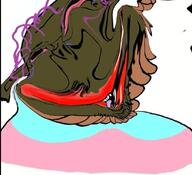 ack bloodshot_eyes brown_skin brown_troonjak clothes crying distorted glasses hanging purple_hair rope stubble suicide tranny transgender_flag variant:bernd // 826x754 // 56.1KB