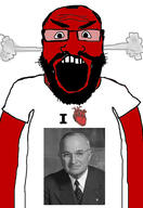 angry balding beard clothes glasses hair harry_truman heart i_love open_mouth red_skin soyjak subvariant:science_lover tshirt variant:markiplier_soyjak // 2816x4096 // 829.8KB