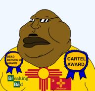albuquerque award awards breaking_bad brown_skin flag:albuquerque flag:new_mexico glasses moustache new_mexico sunglasses united_states variant:meximutt // 888x849 // 113.3KB