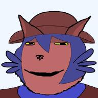 animal anthro artist:jimbo boots cat cat_ear closed_mouth full_body glasses grin niko_(oneshot) purple_hair robe scarf series:animaljaks smile subvariant:impish_meowjak subvariant:massjak subvariant:massmeowjak subvariant:wholesome_soyjak tan_skin transparent_background variant:gapejak video_game yellow_sclera // 600x600 // 65.1KB