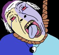 clothes crying disney hanging hat red_eyes rope the_collector the_owl_house two-faced variant:bernd white_hair yin_yang // 771x723 // 36.7KB