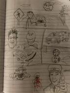 5soyjaks are_you_soying_what_im_soying blood car closed_mouth clothes comic cyrillic_text drawing ear glasses gore hair hat irl kgb kuz looking_at_each_other markiplier military_cap open_mouth pointing pointing_at_viewer rage_comic redraw smile soyjak stubble subvariant:wholesome_soyjak sun text thumbs_up traditional_media tree uniform variant:gapejak variant:kuzjak variant:markiplier_soyjak violence walking // 4032x3024 // 4.5MB