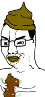 eating poop smile smug variant:chudjak // 600x1300 // 126.2KB