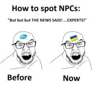 2soyjaks flag glasses logo meme mustache news open_mouth pfizer russo_ukrainian_war soyjak stubble text ukraine variant:feraljak // 672x671 // 82.3KB