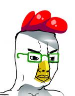 angry chicken chicken_little closed_mouth glasses variant:chudjak // 793x1008 // 196.0KB