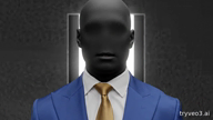 body clothes eyes grey_skin hair meta:ai_generated nas:gigachad necktie shapeshifting subnas:nophono suit suit_and_tie talking veo_ai voice walking yellow_tie