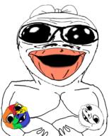 3soyjaks arm baby bowtie breastfeeding breasts deformed glasses hand holding_object oh_my_god_she_is_so_attractive open_mouth smile soyjak stepfather stubble subvariant:nathaniel trend:colorjak variant:a24_slowburn_soyjak variant:gapejak // 800x1000 // 280.7KB