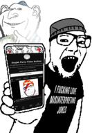 beanie clothes david_bowie david_thoughie dollar glasses grin hat israel jewish_nose kike looking_at_you money multiple_soyjaks no_eyebrows normal open_mouth smile soyjak_party_video_archive spva stubble text tshirt variant:cobson variant:gapejak variant:impish_soyak_ears variant:markiplier_soyjak variant:phoneboy youtube // 1000x1448 // 384.4KB