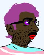 beard brown_skin glasses india indian lipstick moustache pajeet shitskin stubble tranny transgender_flag variant:pajeetjak // 632x783 // 16.4KB