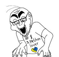 arm clothes ear glasses hand open_mouth programming python_(programming_language) soyjak stubble tshirt variant:unknown // 1818x1755 // 56.2KB