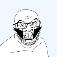 glasses gums series:skibidi_soyjaks skibidi skibidi_toilet smile stretched_mouth stubble subvariant:feralgrin teeth template transparent_background variant:feraljak // 1024x1024 // 25.7KB