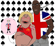 bbc bbc_only bbc_slut black_skin blond flag:united_kingdom mcdonalds pregnant queen_of_spades variant:chudjak variant:cobson variant:impish_soyak_ears // 1104x928 // 1.1MB