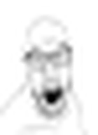 angry bald glasses looking_at_you low_resolution microjak open_mouth small soyjak stubble tiny variant:feraljak white_background // 19x26 // 649