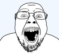 glasses open_mouth series:fusionjaks stubble template transparent_background variant:bernd variant:punkjak // 1154x1080 // 322.2KB