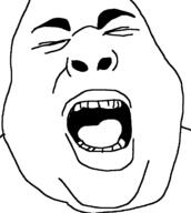 closed_eyes open_mouth redraw soyjak variant:chugsjak // 1264x1412 // 64.5KB