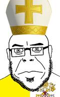 bald catholic closed_mouth clothes flag:vatican_city glasses hat looking_at_you stubble subvariant:orthodoxson variant:cobson // 822x1314 // 352.6KB