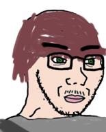 glasses green_eyes hair joel_(user) op_is_a_retarded_lazy_faggot_for_not_tagging_his_own_shit stubble variant:soyak // 644x800 // 154.0KB