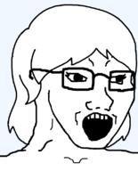 female fixed glasses hair open_mouth series:foidjaks subvariant:female_soyak template transparent_background variant:soyak // 644x800 // 18.8KB