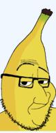 banana food fruit glasses smile smug soyjak stubble variant:smugjak // 554x1300 // 35.6KB