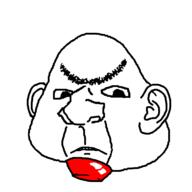 angry button chin ear frown soyjak unibrow variant:ishish_soyak_ears // 750x750 // 32.8KB