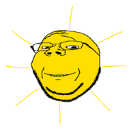 animated ext=gif subvariant:wholesome_soyjak sun variant:gapejak // 700x700 // 27.9KB