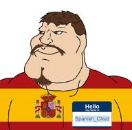brown_eyes brown_hair flag:spain hello_my_name_is_(sticker) mustache myself namefags self_insert spaniard spanishchud subvariant:mexiaryan variant:meximutt // 886x872 // 60.1KB