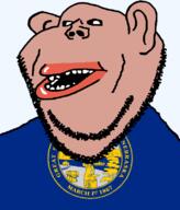 1867 amerimutt anvil black_sclera brown_skin clothes ear flag flag:nebraska hair lips march march_1 mutt nebraska open_mouth plant soyjak state stubble subvariant:impish_amerimutt transparent_background tree united_states variant:impish_soyak_ears // 685x800 // 102.1KB