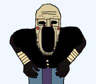 black_eyes black_skin cheeks five_nights_at_freddy's fnaf glasses music_box open_mouth puppet stubble tear variant:creepyjak // 800x700 // 30.9KB