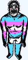 artist:doddermod five_nights_at_cobson's flag:transgender_pride_flag full_body grin rosy_cheeks smile thigh_highs tranny variant:bernd // 978x2048 // 325.7KB