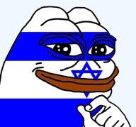 amphibian flag:israel frog israel judaism nas:pepe pepe_the_frog // 517x483 // 179.1KB