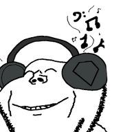 animated glasses headphones music musical_note poyopoyo poyunpoyun smile soyjak stubble variant:impish_soyak_ears // 268x400 // 518.6KB