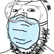 angry facemask goggles soyjak stubble variant:gapejak // 720x960 // 351.0KB