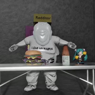 3d anime box clothes figurine hamburger reddit redditard soy soylent table variant:meximutt waifu // 720x720, 16.9s // 1.9MB
